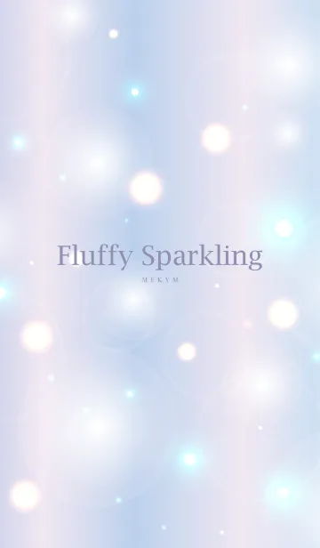 Fluffy Sparkling PURPLE.MEKYM 33のLINE着せ替え