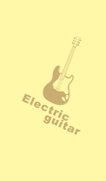 [LINE着せ替え] ELECTRIC GUITAR CLR -クリームの画像1