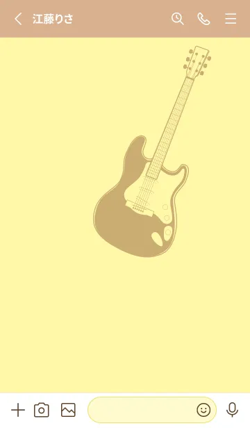 [LINE着せ替え] ELECTRIC GUITAR CLR -クリームの画像2