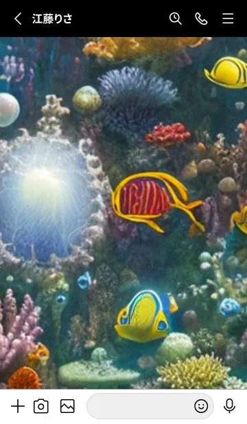 [LINE着せ替え] 熱帯魚の夢#FaA02。の画像2