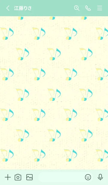 [LINE着せ替え] Clef dot -クリームの画像2