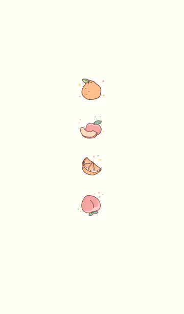 オレンジ＆ピーチの着せ替えメイン画像
