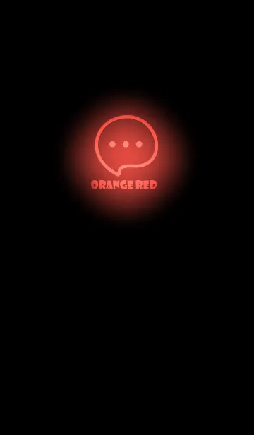 [LINE着せ替え] Orange Red Neon Theme V4 (JP)の画像1