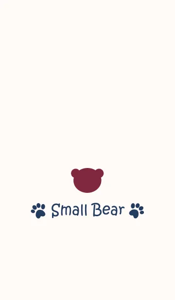 [LINE着せ替え] Small Bear *WINERED 2*の画像1