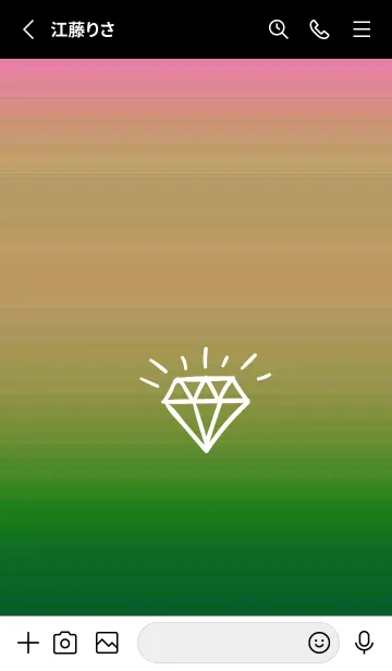 [LINE着せ替え] グラデーション ダイアモンド  266の画像2