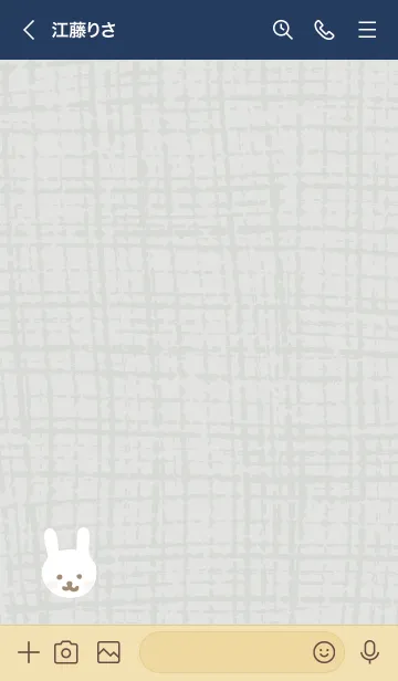 [LINE着せ替え] うさぎ 麻5の画像2