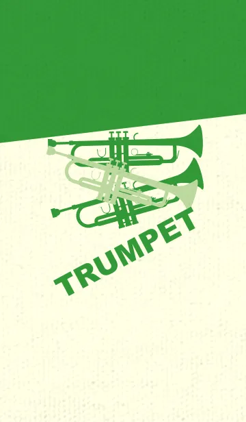 [LINE着せ替え] Trumpet CLR ミストグリーンの画像1