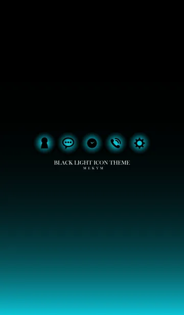 [LINE着せ替え] BLACK LIGHT ICON THEME.MEKYM 23の画像1