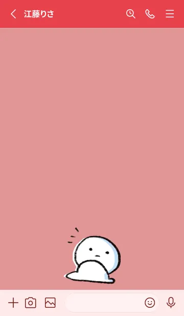 [LINE着せ替え] 赤 : まる 3の画像2