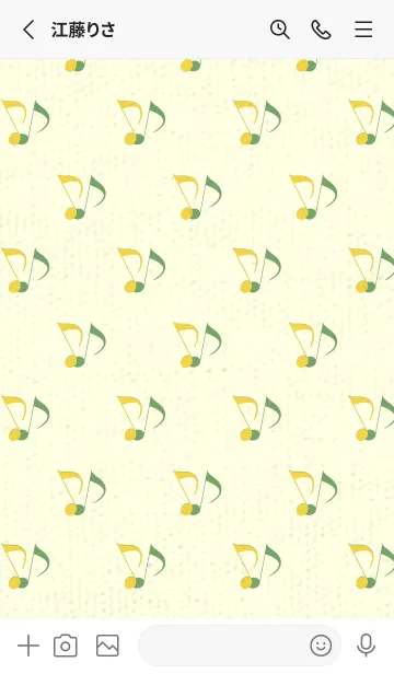 [LINE着せ替え] Clef dot 黄水仙の画像2