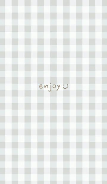 [LINE着せ替え] ギンガムチェック グレー 3の画像1