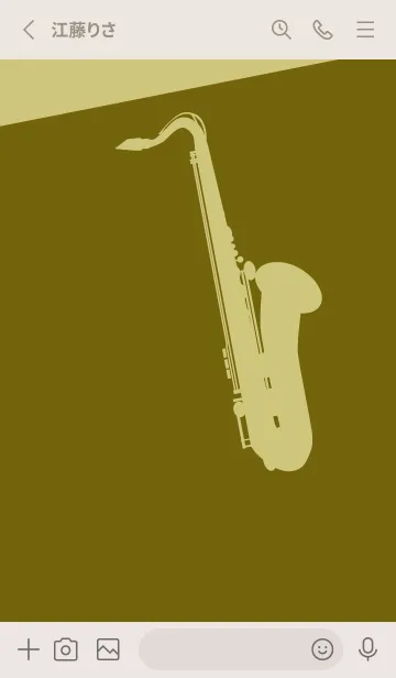 [LINE着せ替え] Saxophone CLR オリーブの画像2