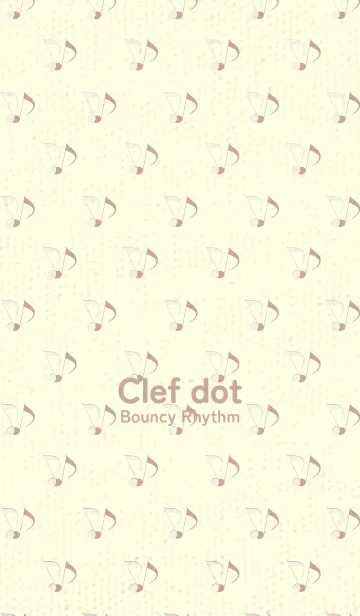 [LINE着せ替え] Clef dot アイボリーの画像1