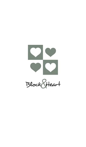 [LINE着せ替え] ブロック＆ハート 32の画像1