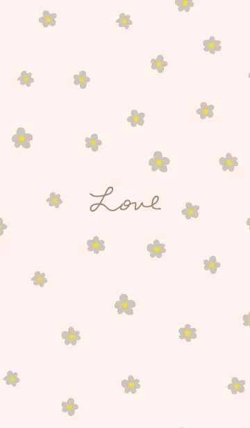 [LINE着せ替え] 茶色い小花2の画像1