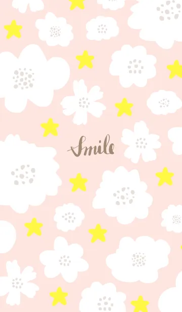 [LINE着せ替え] 星と白い花27の画像1