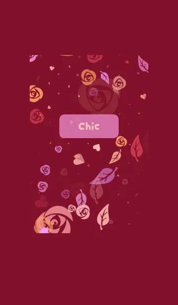 [LINE着せ替え] シック | 小さなバラの画像1