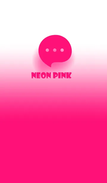 [LINE着せ替え] Neon Pink & White Theme V.4 (JP)の画像1