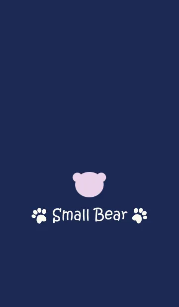 [LINE着せ替え] Small Bear *NAVY+PURPLE 2*の画像1