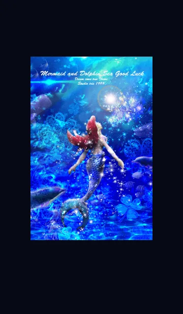 [LINE着せ替え] 願いが叶う✨マーメイドとイルカの画像1