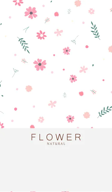 [LINE着せ替え] FLOWER WHITE -NATURAL- 9の画像1