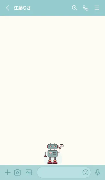 [LINE着せ替え] heart of robot.の画像2