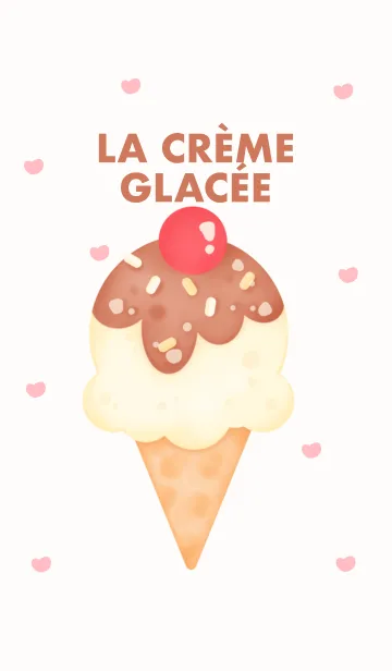 [LINE着せ替え] Happy day Happy ice cream 8の画像1