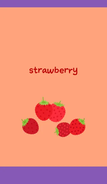 [LINE着せ替え] かわいい野イチゴ 紫色の画像1