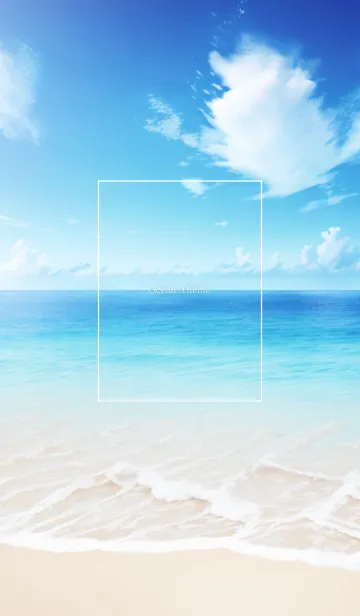 [LINE着せ替え] Ocean Theme - 010 WHの画像1