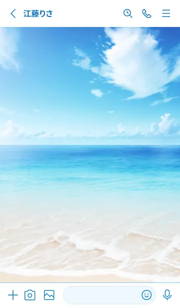 [LINE着せ替え] Ocean Theme - 010 WHの画像2