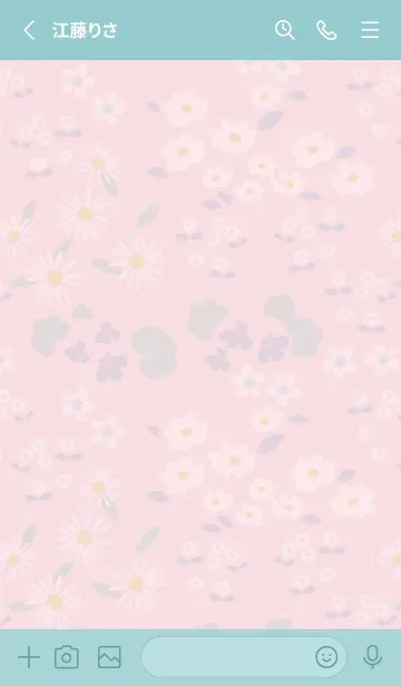 [LINE着せ替え] HANAEMI small flower Pinkの画像2