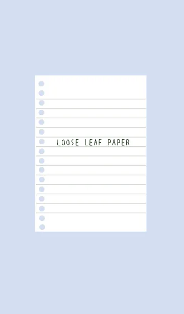 [LINE着せ替え] ルーズリーフ/ライトブルーグレイの画像1