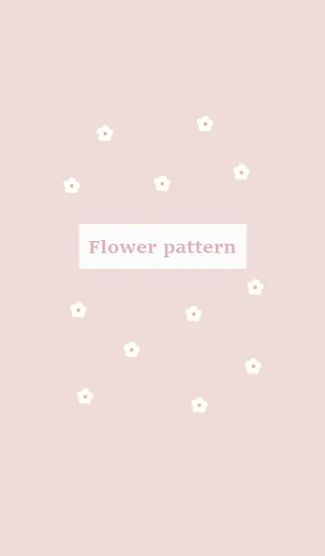 [LINE着せ替え] flower pattern (ivorypink)の画像1