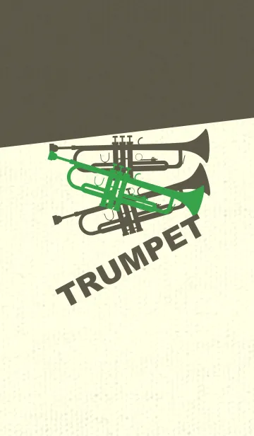 [LINE着せ替え] Trumpet CLR パロットグリーンの画像1