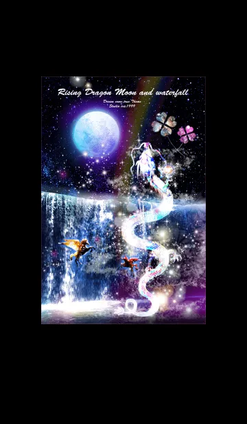 [LINE着せ替え] 運気を上げる✨月と昇龍 ペガサスの画像1