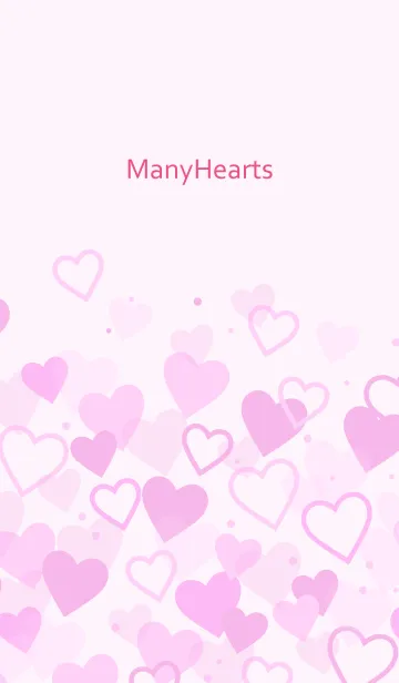 [LINE着せ替え] Many Hearts-PURPLE 42の画像1