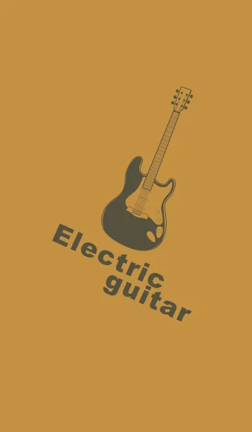 [LINE着せ替え] ELECTRIC GUITAR CLR 黄土色の画像1