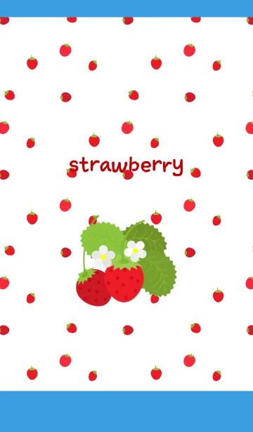 [LINE着せ替え] 野イチゴ2 青色の画像1