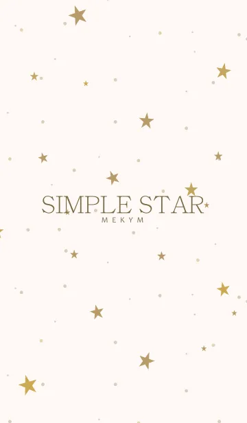 [LINE着せ替え] SIMPLE STAR NATURAL YELLOW.MEKYM 25の画像1