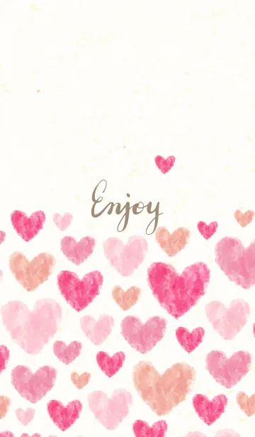 [LINE着せ替え] ハート 横5の画像1