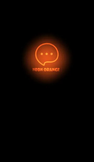 [LINE着せ替え] Neon Orange Neon Theme V4 (JP)の画像1