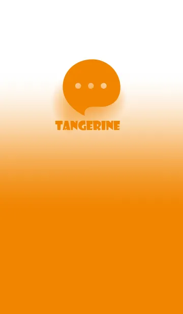 [LINE着せ替え] Tangerine & White Theme V.4 (JP)の画像1