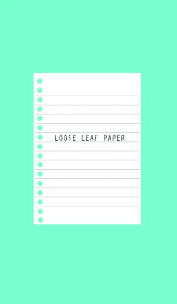 [LINE着せ替え] ルーズリーフ/蛍光ブルー/ブラックの画像1