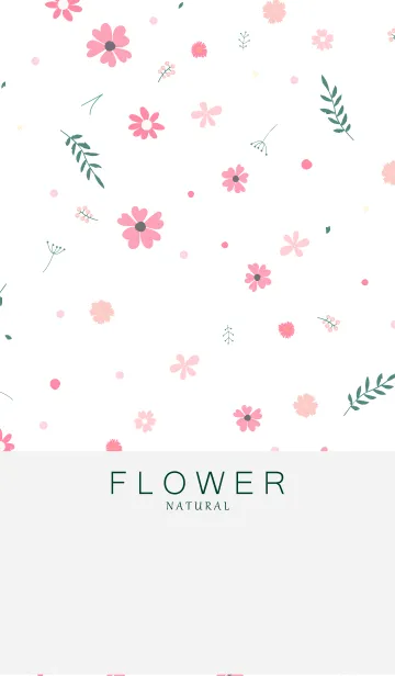 [LINE着せ替え] FLOWER WHITE -NATURAL- 10の画像1