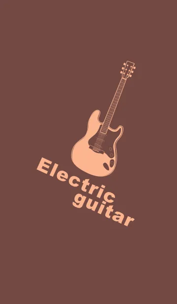 [LINE着せ替え] ELECTRIC GUITAR CLR マホガニーブラウンの画像1