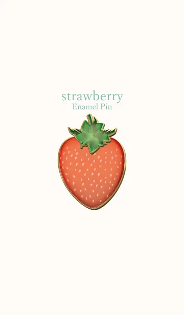 [LINE着せ替え] strawberry Enamel Pin 13の画像1