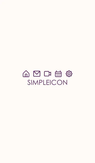 [LINE着せ替え] SIMPLE ICON -PINK BEIGE- 66の画像1