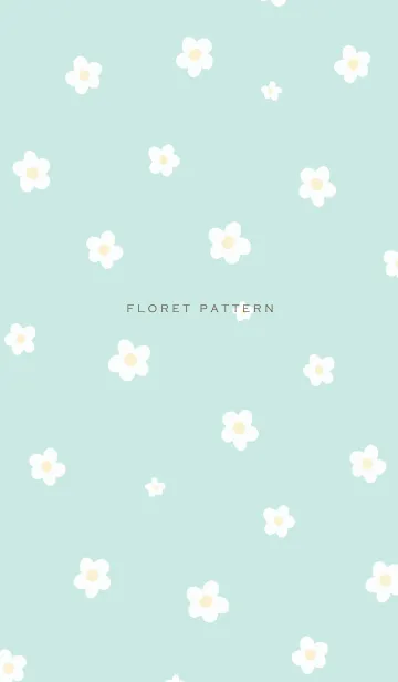 [LINE着せ替え] Floret Pattern - VSC 02-03 ブルーの画像1