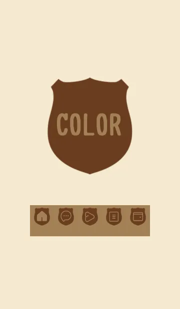 [LINE着せ替え] beige color V30の画像1