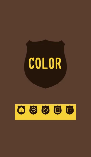 [LINE着せ替え] brown color V26の画像1